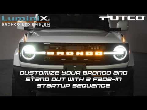 Ultimate Ford Bronco Upgrade: Dominate the road with the Luminix Grille LED Emblem by Putco!