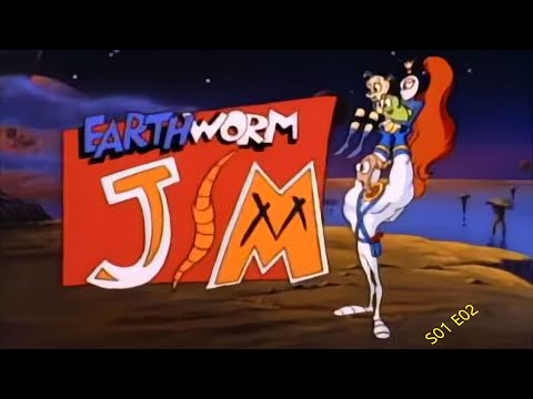 Earthworm Jim animated serie S01 E02 : The Book of Doom
