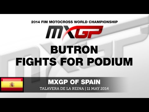 MXGP of Spain 2014 Jose Butron fights for the podium & crash - Motocross