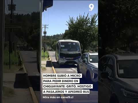 Hombre subió a micro para pedir dinero en Chiguayante    gritó, hostigó a pasajeros y apedreó bus