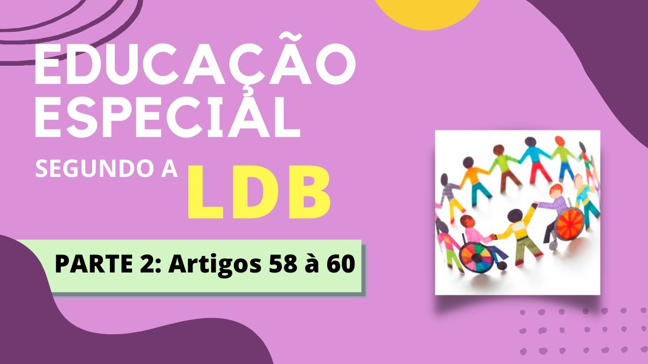 EDUCAÇÃO ESPECIAL NA LDB (parte2): Artigos 58, 59, 59-A e 60 Lei de Diretrizes e Bases da Educação