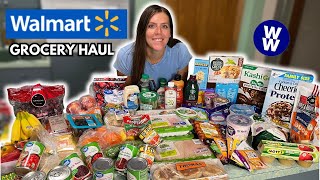 HUGE Healthy WALMART Grocery Haul | WeightWatchers Points | Healthy Meal Ideas For Weight Loss