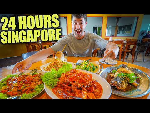 24 Hours of SINGAPORE Street Food ๐ธ๐ฌ CHILLI CRAB at Singapore's ONLY Floating Restaurant!