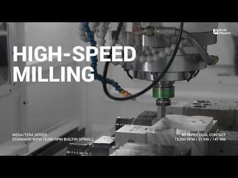High-Speed Milling Demo | 40 Taper Built-in Spindle