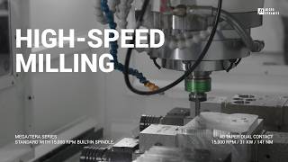 High-Speed Milling Demo | 40 Taper Built-in Spindle