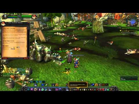 Mists of Pandaria Pandaria starting quests Feral/Guardian Druid Alliance version.