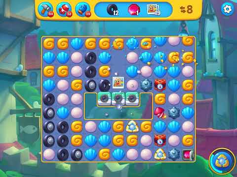 Fishdom level 7640 no boosters フィッシュダム ノーマル [Friend's]