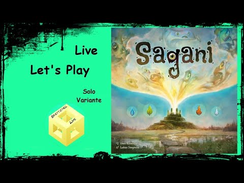 🐉  Sagani - [Brettspiel] [Live] [Let's Play] - Solo Variante  🐉