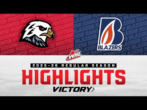 Portland Winterhawks at Kamloops Blazers 10/4 I WHL Highlights 2025-26