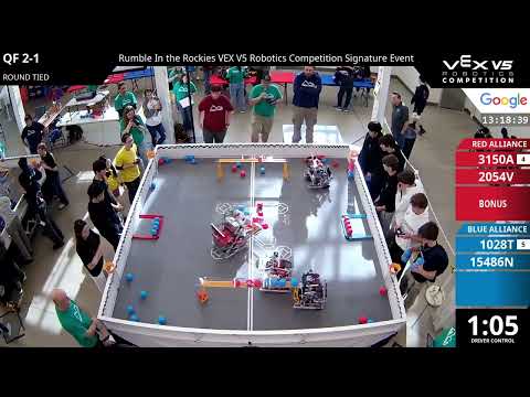 Rumble In the Rockies : Oquirrh - QF #2-1 - 3150A & 2054V vs 1028T & 15486N - Auton + Driver