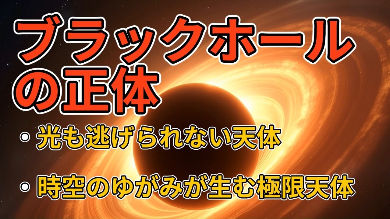 光も逃げられない天体の正体とは:時空のゆがみが生む極限天体