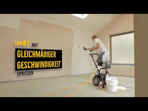 Tipps und Tricks beim Airless Spritzen | Richtige Geschwindigkeit