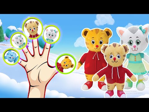Daniel Tiger Winter 2 Finger Family Toys Song Nursery Rhymes for Children Disney Finger  Family