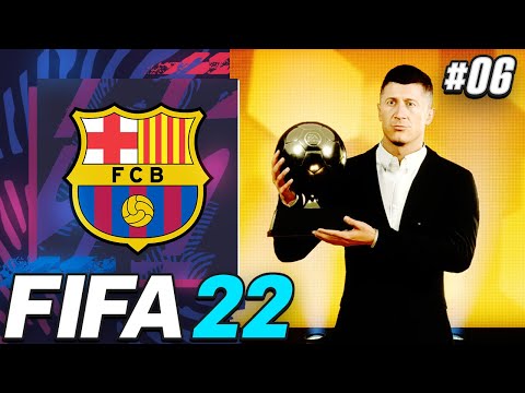 LEWANDOWSKI WINS BALLON D'OR!!! MESSI ROBBED!!😱 - FIFA 22 Barcelona Career Mode EP6