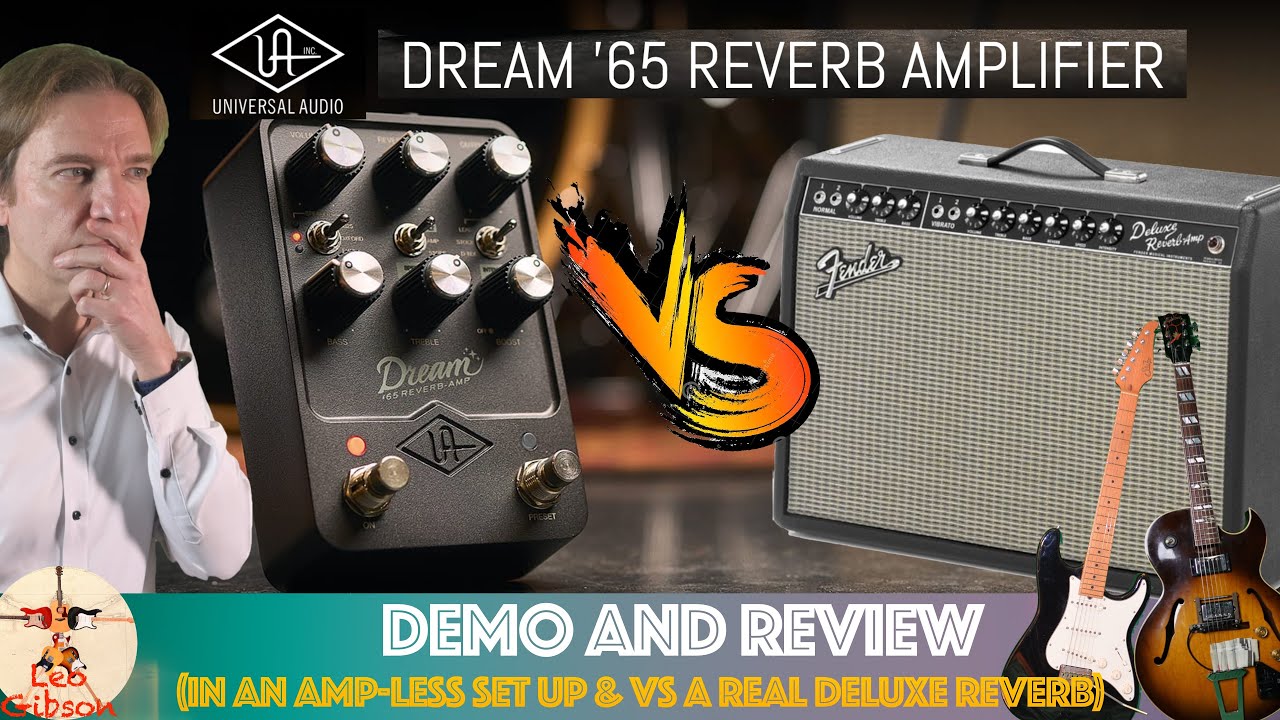 UAFX Dream 65 review: rock and jazz tones | compared vs a real Deluxe Reverb | in an amp-less setup - YouTube