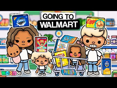 Our Family Goes TO WALMART 🛒 (EP 8) | Toca Life World Family Roleplay 🌍