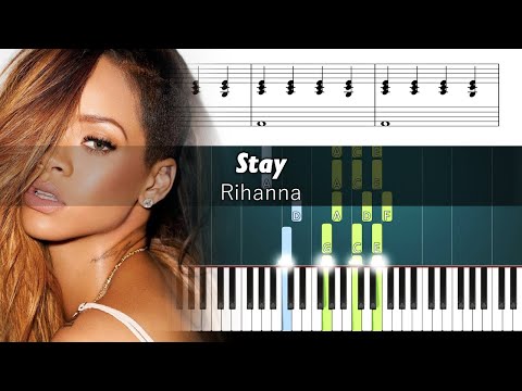 How to play the piano part of Stay by Rihanna