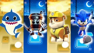 Baby Shark - Assasina Cappuccina - Paw Patrol -Sonc Tiles Hop Edm Rush