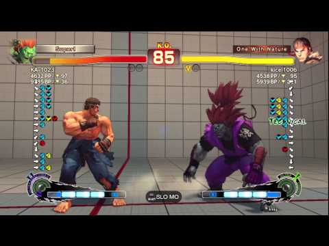 KA-1023 [Blanka] vs. kicel1006 [Ryu] | SSF4 Arcade Edition