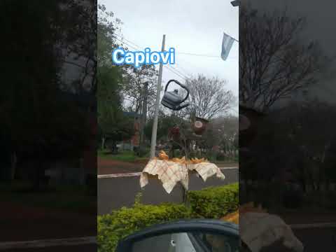 Turismo Misiones,  las calles de Capioví.  Vacaciones de invierno mate y comidas típicas #turismo