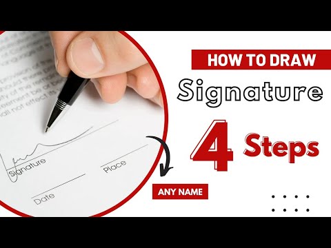 ✅ 4 Steps to Draw Signature any Name | How to Sign | Signature Style Of My Name 