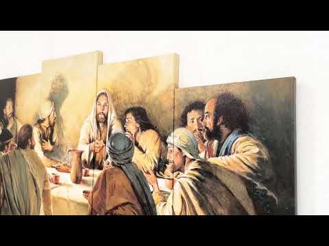 5 Piece The Last Supper with Jesus Canvas Wall Art