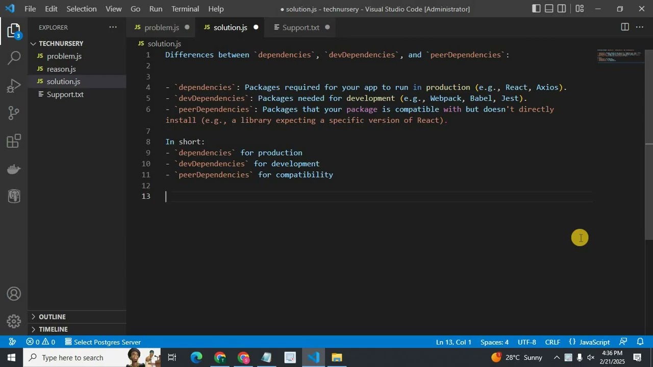 Difference Between dependencies, devDependencies, and peerDependencies in NPM (Quick Guide)