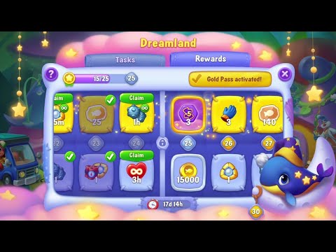 @Fishdom 6385, Dreamland Event Level 24 Unlocked