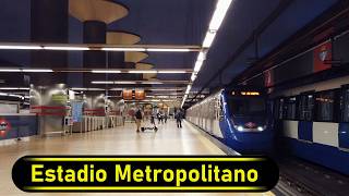 Metro Station Estadio Metropolitano - Madrid 🇪🇸 - Walkthrough 🚶
