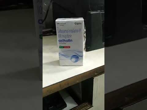 Asthalin 100mcg salbutamol albuterol inhaler, strength: 0.6 ...