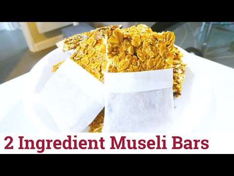 2 Ingredient Muesli Bars | 2 Ingredient Granola Bars - Quick, Easy & Cheap Snack Idea