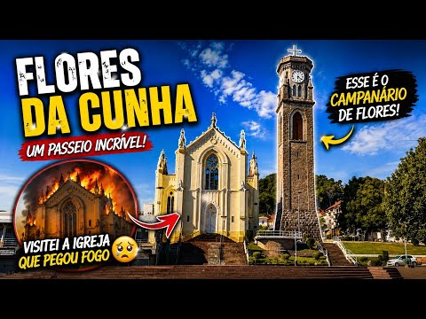     Fui até Flores da Cunha… e visitei a igreja que PEGOU FOGO 😢 