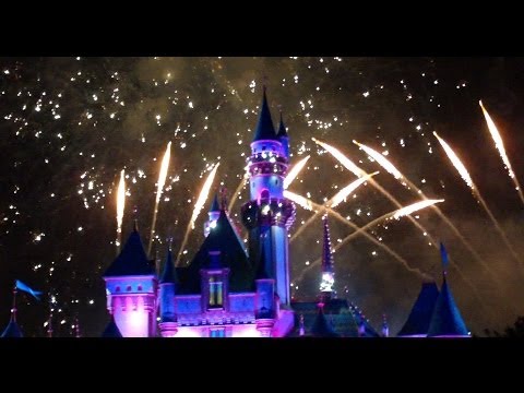 Magical Disneyland fireworks June 21, 2014 1080p Tinker Bell and Dumbo make an appearance