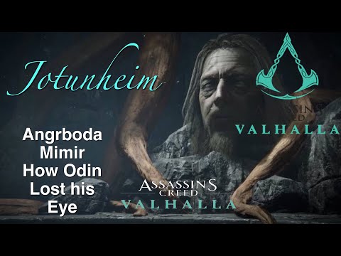 Odin's sacrifice(How Odin Lost his Eye), Angrboda, Mimir Scene Jotunheim - Valhalla Assassin's Creed