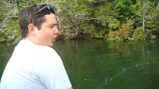 preview picture of video 'Craig Catches White Bass near Cambell Point'