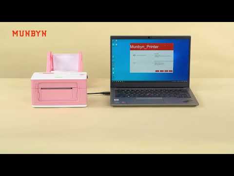 How to quickly print 8×11 inch shipping labels with MUNBYN RealWriter 941 Bluetooth?