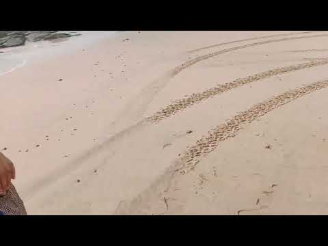 sumedha playing with sand at ganapathi pule beach on sept 9 2023