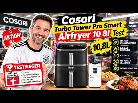 Cosori Turbo Tower Pro Smart Airfryer 10 8l Test - Heißluftfritteuse Testsieger!