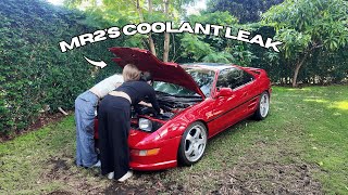 MR2 Coolant Leak Fix + Flooded Car Backstory!