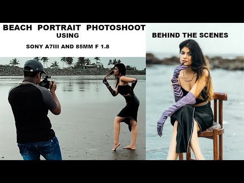 Beach Portrait Photoshoot Behind The Scenes Using Sony A7iii & 85MM F 1.8 Lens | Saumitra Mondkar