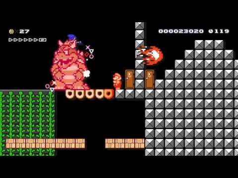 Bowser Stole Someone's Castle by Trey - SUPER MARIO MAKER - No Commentary
