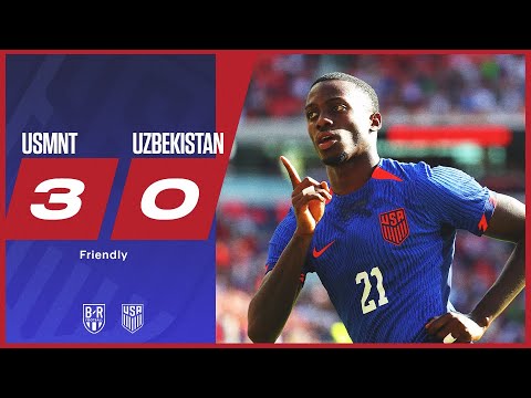 Weah, Pepi & Pulisic give USA the win over Uzbekistan 💥 | USMNT 3-0 Uzbekistan | Official Highlights