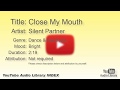 Close My Mouth Silent Partner Dance Electronic Bright YouTube Audio Library BGM