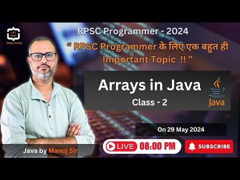 7 Arrays In Java Anonymous Array In Java All About Array Rpsc Programmer Java By Manoj Sir