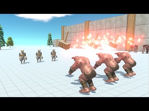 3 VS 3 Mutant Primates With Old Goro VS Infernals - Animal Revolt Battle Simulator