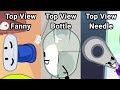 All Top View BFDI Characters