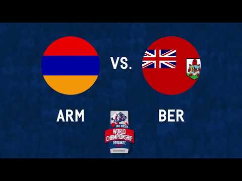 Armenia vs Bermuda 2017 World Ball Hockey Championships in Pardubice, Czech Republic