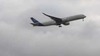 preview picture of video 'A350 XWB flypast Hawarden Airport UK, (Airbus Broughton, Flintshire) 28th Nov 2013'
