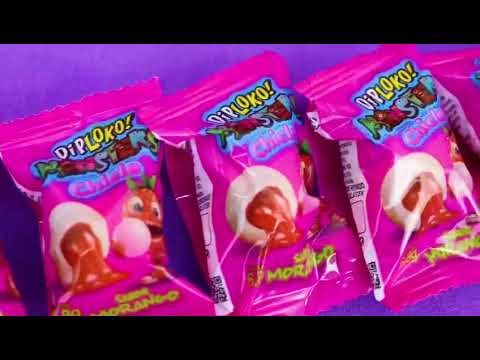 DIPLOKO MONSTER CHICLE SABOR MORANGO 40UN