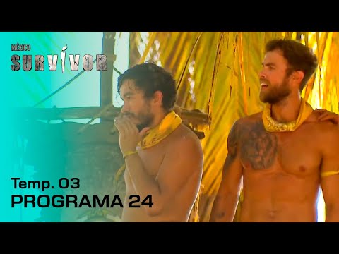 PROGRAMA 24: ¡El MENOS QUERIDO se enfrenta a la expulsión! | TEMP. 03 (2022) | SURVIVOR MÉXICO
